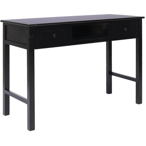  Pisalna miza črna 110x45x76 cm les Cene