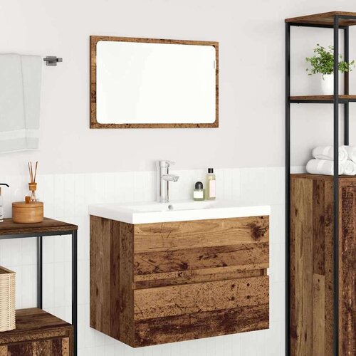 VidaXL Set namje&amp;scaron;taja za kupaonicu 3 pcs Staro drvo 60 x 38.5 x 45 cm Slike