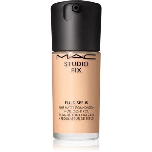 MAC Cosmetics Studio Fix Fluid SPF 15 24HR Matte Foundation + Oil Control matirajoči tekoči puder SPF 15 odtenek NC16 30 ml Slike