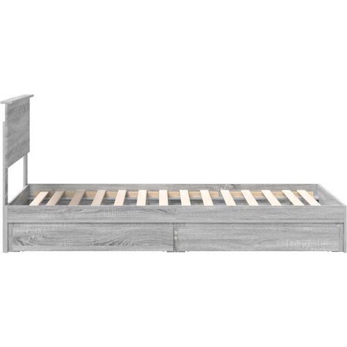  Okvir za krevet Siva Sonoma 90 x 190 cm Konstruirano drvo Slike