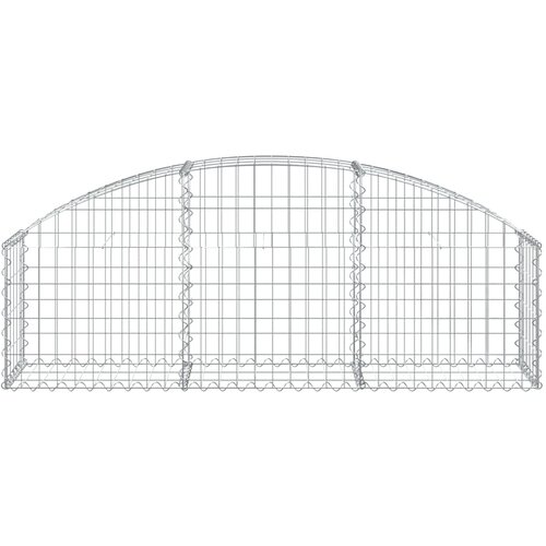  Gabionska ko&amp;scaron;ara s lukom 150x30x40/60 cm pocinčano željezo Slike