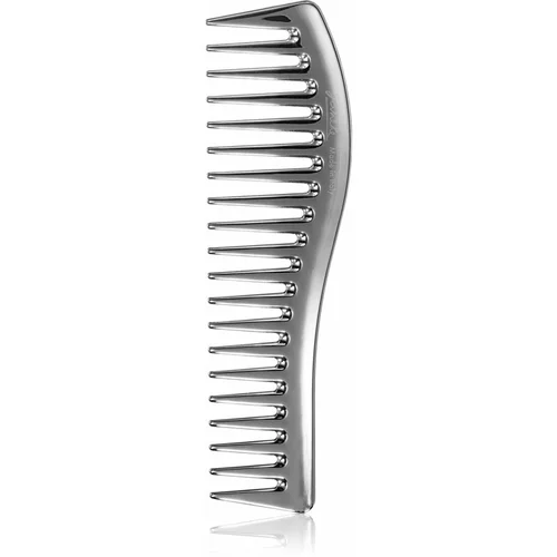 Janeke Chromium Line Wavy Comb for Gel Application češalj za kosu za nanošenje proizvoda u gelu 18,5 x 5 cm