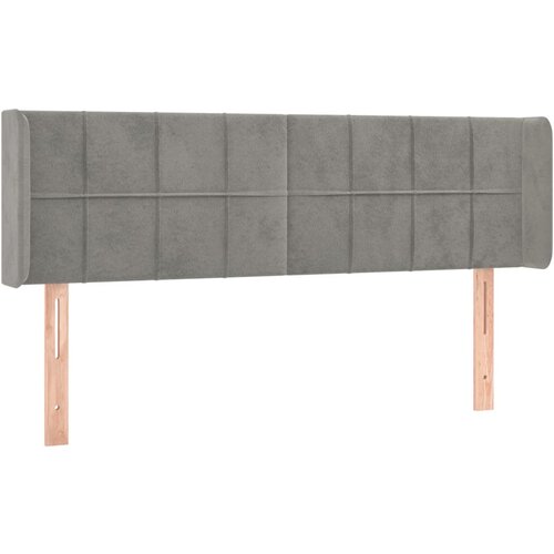 Maison Chic vzglavna omarica - nočna omarica - posteljna omarica z ušesi svetlo sivo 147x16x78/88 cm žamet, (21711127) Cene