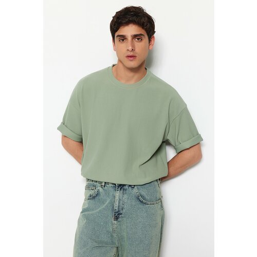 Trendyol T-Shirt - Green - Oversize Slike