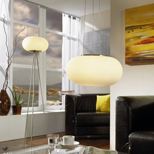 Eglo Optica visilica/2 nikl-mat/opal-mat Slike