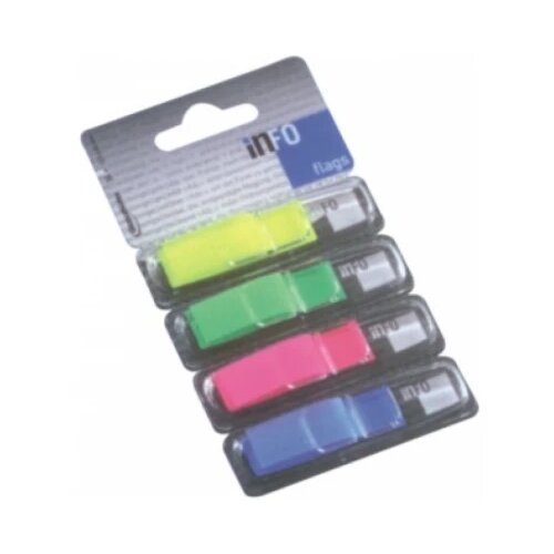  Page marker INFO FLAGS 4x12,5x43 mm, 4x36l, 4 boje Info Notes sortirano 06PM32 Cene