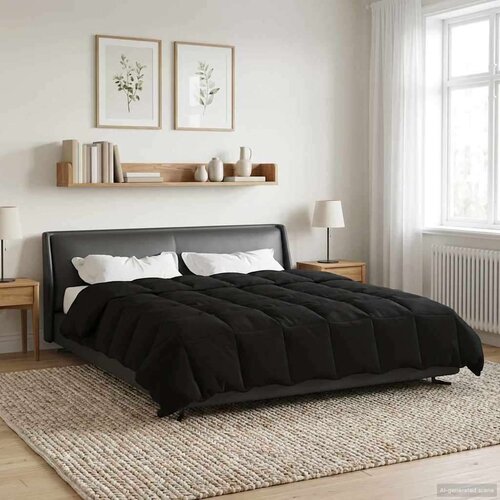  Zimska pokrivača &Scaron;onerisan Crna 220 x 240 cm Mikrovlakna - Crna 240 x 220 cm Cijene
