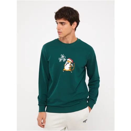 LC Waikiki Men's Crew Neck Long Sleeve Printed Sweatshirt.