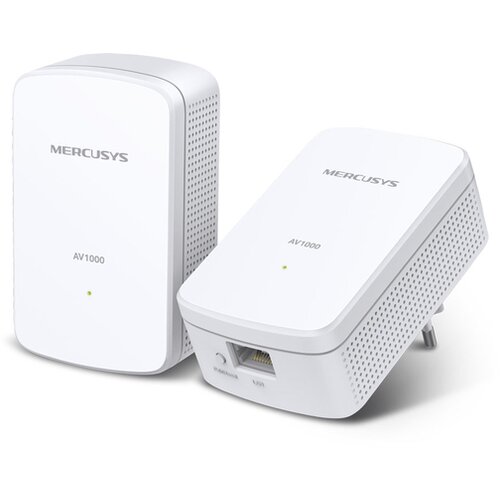 Mercusys MP510 KIT AV1000 Gigabit Powerline N300 Wi-Fi KIT (1× MP510 + 1× MP500) 300 Mbps na 2,4 GHz, 1000 Mbps Powerline, Broadcom CPU, 1× Gigabitni Cijene