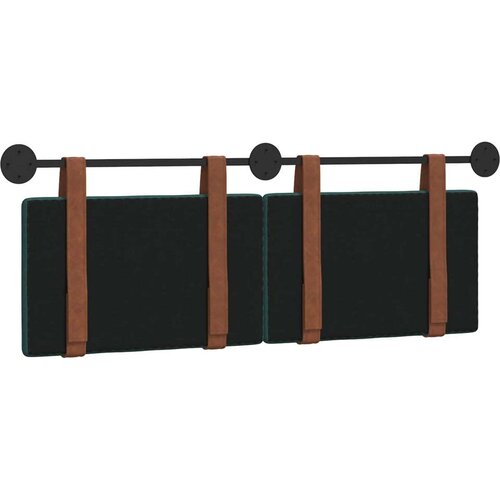  Držeće uzglavlje Zidne Tamnozelena 150 x 55 x 5 cm Antikni PU - Tamnozelena 140 cm bez LED Slike