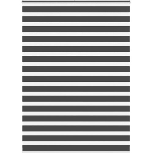 Zebra zavjesa Crna 155x230 cm Širina tkanine 150,9 cm Poliester Cene