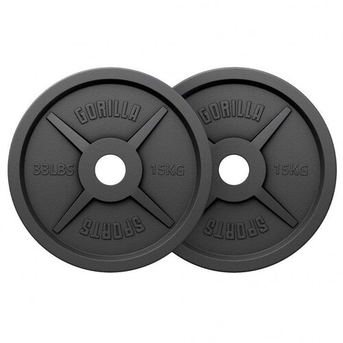 Gorilla Sports Olimpijski tegovi od livenog gvožđa 50/51 mm Slike