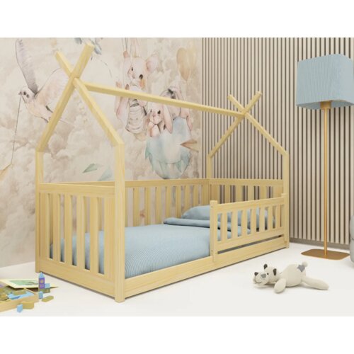 drveni dečiji krevet bodzio - svetlo drvo - 160/180x80 cm Slike