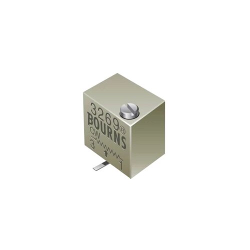 Bourns cermet trim potenciometar, 12 okretaja, 5kΩ, 0,25W, smd, vrh, 3269W-1-502L cermet trimer linearno 0.25 w 5 kΩ 4320 &amp;deg; 1 st. Slike