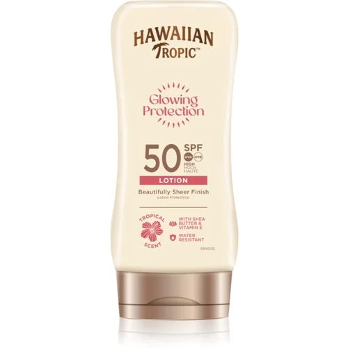 Hawaiian Tropic Glowing Protection Lotion losjon za sončenje SPF 50+ 180 ml