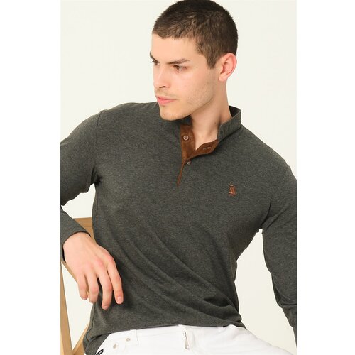 Dewberry V4009 MEN&amp;#039;S SWEATSHIRT-ANTHRACITIS Slike