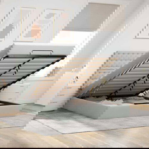 vidaXL Otomanski krevet s madracima svijetlosivi 140x190 cm baršunasti Cijene