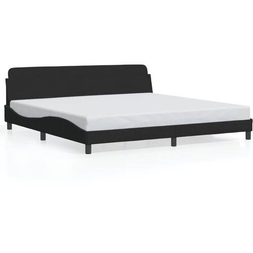 Maison Chic Posteljni okvir - Dvoposteljna postelja - Zakonska postelja brez vzmetnice črn 200x200 cm žamet-J3886, (21775495) Cene