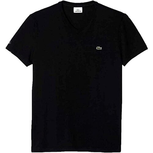 Lacoste Majice s kratkimi rokavi CAMISETA HOMBRE CUELLO V TH2036 Črna Slike