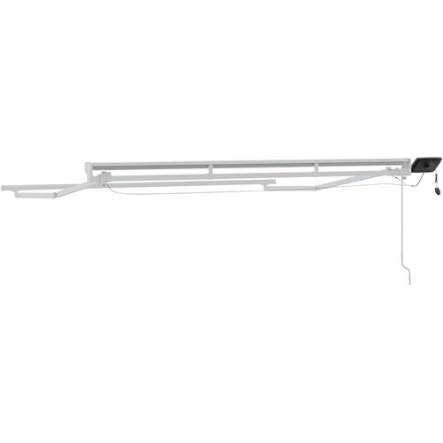  Ručni okvir tende s LED-ima Bijeli 3,5 x 2 m Aluminij Slike