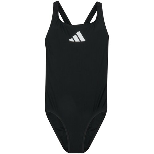 Adidas Kupaći kostim za devojčice 3 Bars Sol ST Y, Crni Slike