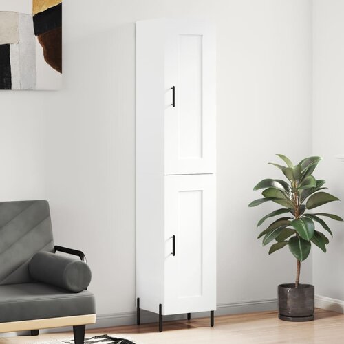 vidaXL Visoka komoda bijeli 34 5x34x180 cm od konstruiranog drva Cijene
