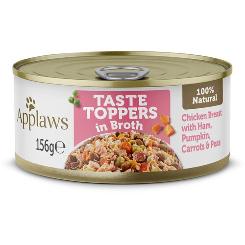  Varčno pakiranje Applaws Taste Toppers v bujonu 12 x 156 g - Pi&scaron;čanec, &scaron;unka, buča, korenje in grah Cijene