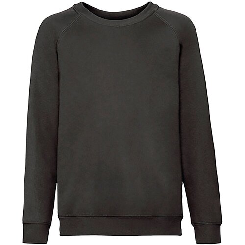 Fruit Of The Loom Czarna bluza dziecięca Raglan Sweat Cijene