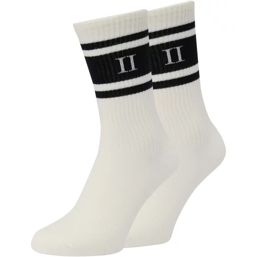 Les Deux Čarape 'William' crna / prljavo bijela