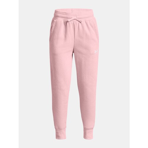 Under Armour Pants Rival Fleece LU Joggers -PNK - Girls Slike