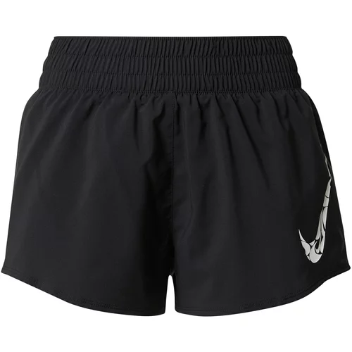 Nike Sportske hlače 'ONE SWSH' crna / bijela