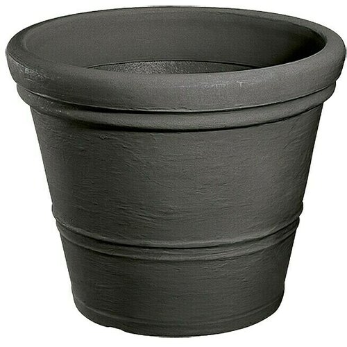 GELI Okrugla posuda za biljke Milano (Maks. vanjski promjer: 35 cm, Visina: 28 cm, Antracit) Slike