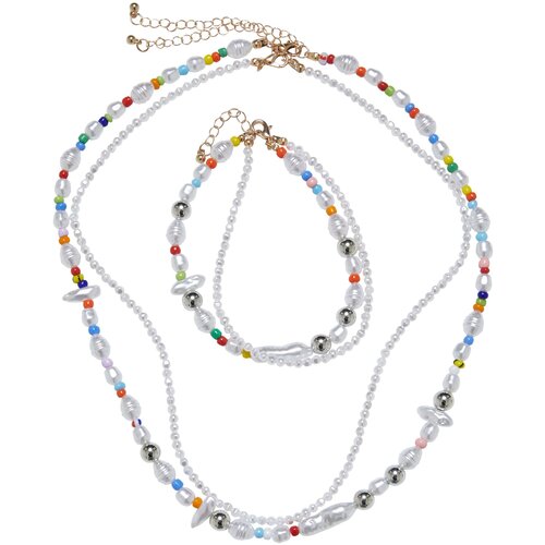 Urban Classics Accessoires Various Pearl Layering Necklace and Anklet Set multicolor Slike