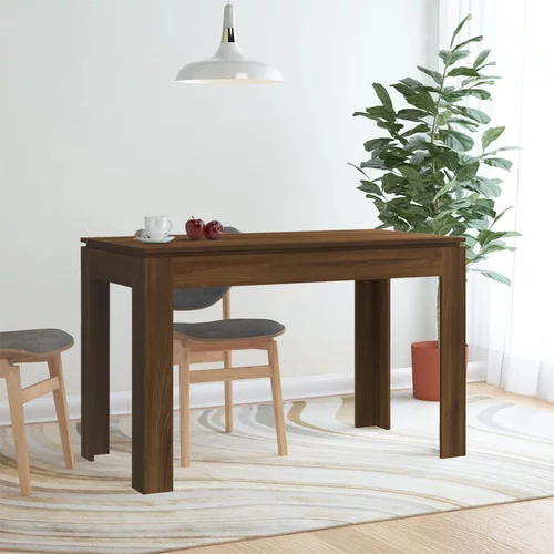  Blagovaonski stol boja smeđeg hrasta 120 x 60 x 76 cm drveni