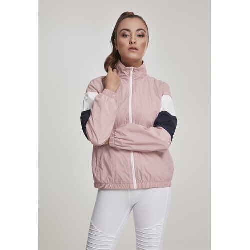 UC Ladies Women&amp;#039;s Tri-Color Crinkle Track Jacket darkrose/nvy/wht Slike