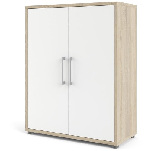 Tvilum Bijela/u prirodnoj boji modularna biblioteka u dekoru hrasta 89x113 cm Prima – Cijene