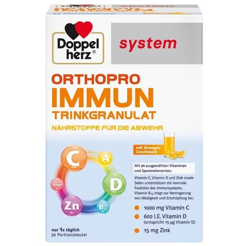 Doppelherz Suplement za imunitet Orthopro Immun Granule, 30 kesica Cene