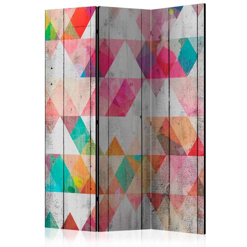  Paravan u 3 dijela - Rainbow Triangles [Room Dividers] 135x172 Cijene