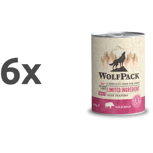 WolfPack limited ingredient adult - divja svinja 6 x 400 g Cene
