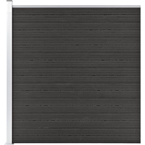 vidaXL Vrtna ograja WPC 175x186 cm siva Cene