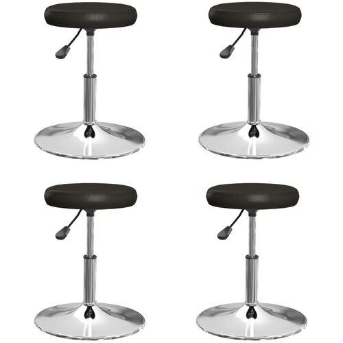 vidaXL Blagovaonske stolice od umjetne kože 4 kom crne Cene