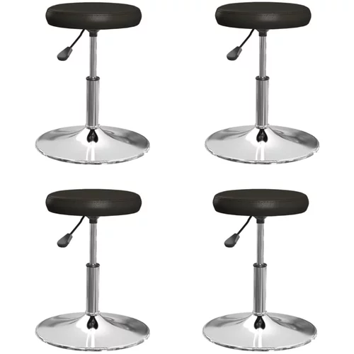 vidaXL Jedilni stoli 4 kosi črno umetno usnje, (20946090)