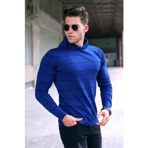 Madmext Sweater - Blue - Regular fit Cene