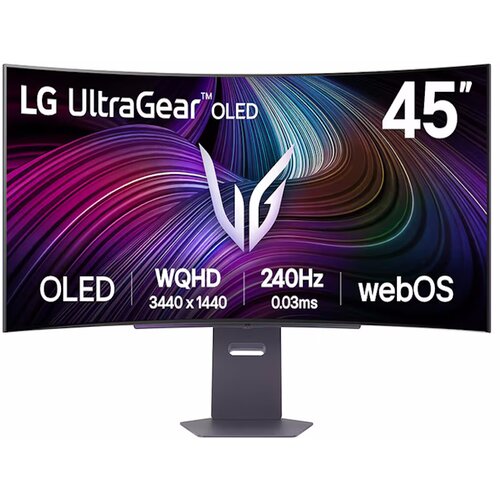  Monitor LG 45GX90SA-B 44.5"/OLED,21:9,zakrivljen/3440x1440/240Hz/0,03ms GtG/HDMIx2,DP,USB/Gsync Cene