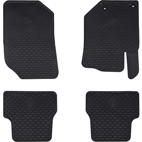  Auto tepih 4 pcs Crna prikladno za DS3 2019- Guma Slike