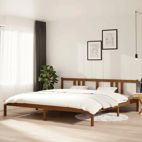  za krevet od masivnog drva smeđa boja meda 200 x 200 cm