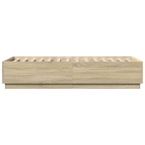  Okvir za krevet boja hrasta 90x200 cm konstruirano drvo Slike