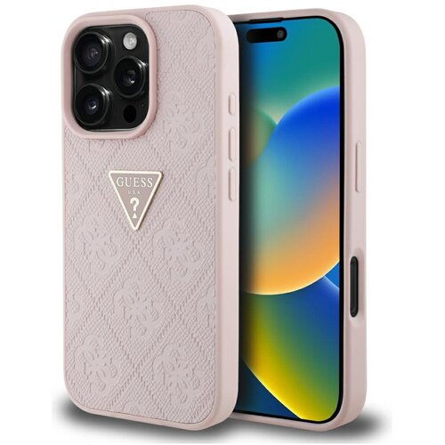 Guess HOT STAMP 4G OVITEK TPU OVITEK ZA IPHONE 16 PRO S KOVINSKIM LOGOTIPOM, (5000014835) Slike