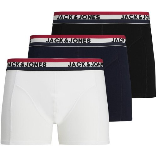 Jack & Jones muške bokserice 12171265, 3 komada, Crne, teget i bele Slike