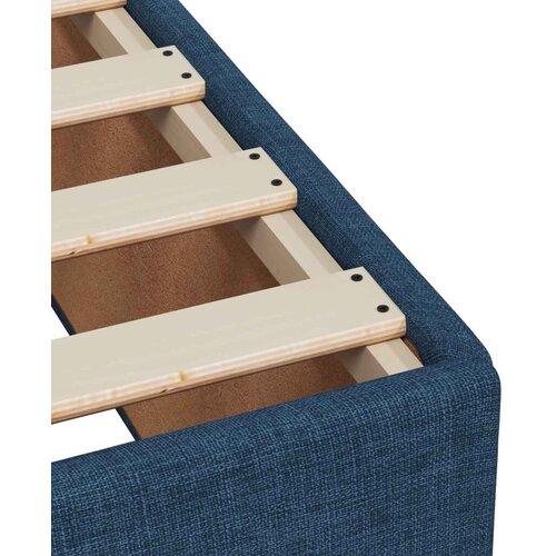  Boxspring krevet s madracem Plava 160 x 200 cm Tkanina - Plava 160 x 200 cm Pro&scaron;iveno gumbima Cijene